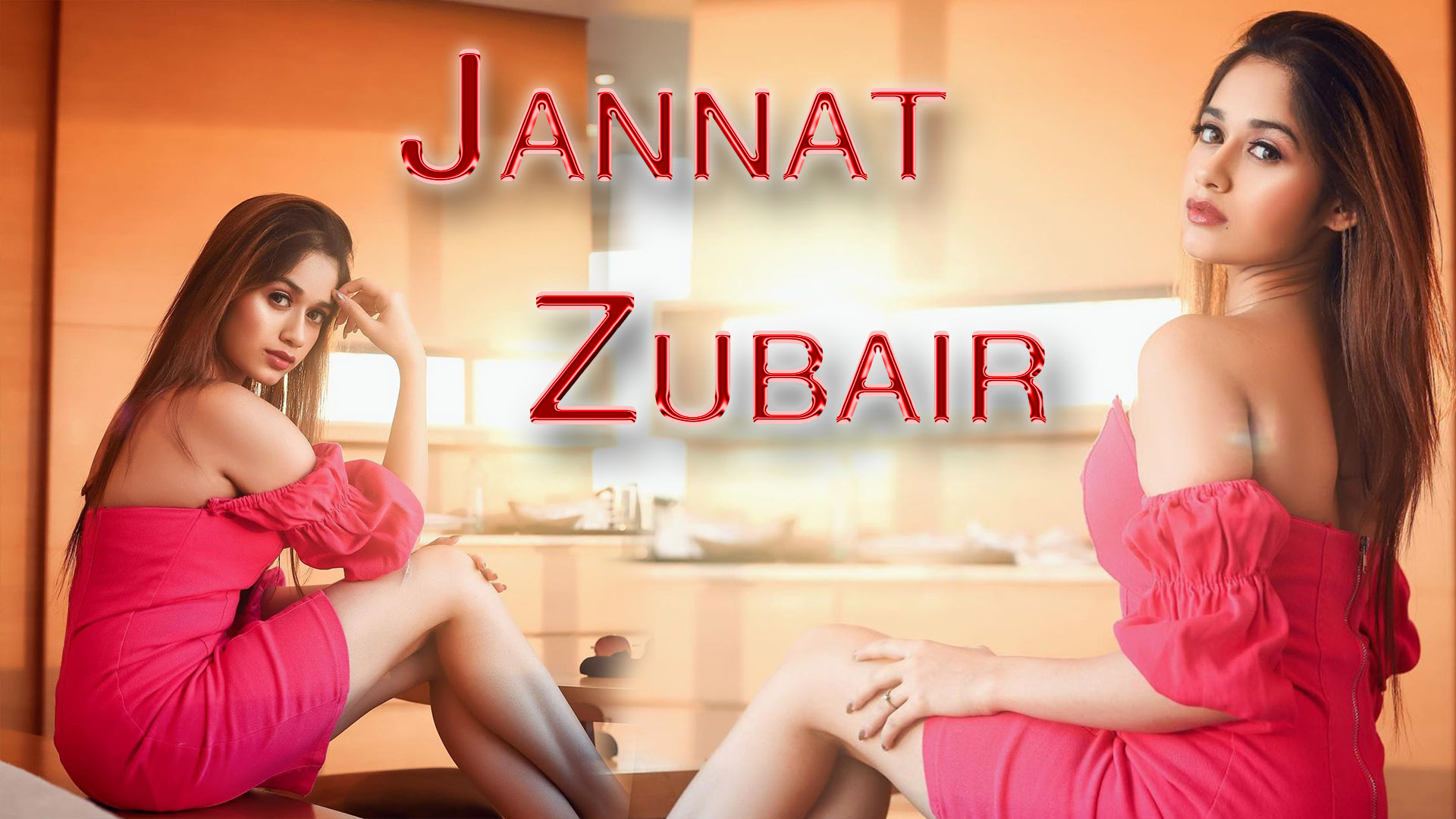 jannat zubair pink gown